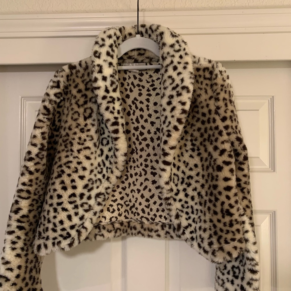 Vintage Leopard/Cheetah Cropped Bolero Jacket